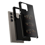 Trans Am Phone Case Black Gold, Three-View Vector Tough Cover
