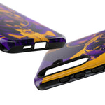 French Bulldog Pop-Art Portrait Tough Phone Case - Purple Gold