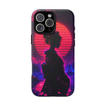 Neon Geisha Silhouette Phone Case | Tough Cover