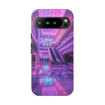 Empty Mall Escalator Vaporwave Art Tough Phone Case