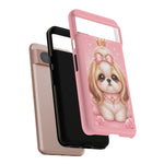 Shih Tzu Princess Kawaii Chibi Puppy Pet Dog Art Tough Phone Case