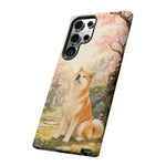 Akita under Cherry Blossoms Dog Breed Phone Case