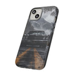 70 El Camino SS Phone Case, Black Classic Car Foggy Mountain Cover