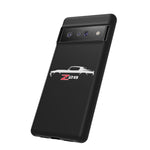 1970 Camaro Z28 White Silhouette Tough Phone Case Cover Gift