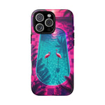 Neon Flamingo Pool Vaporwave Art Tough Phone Case