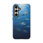 Amberjack School Phone Case, Open Water Sunlight Tough Cover