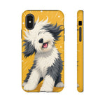 Sheepdog Hair Flip Phone Case Funny Dog Lover Gift