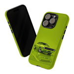 Green Cuda Muscle Car phone case for Gear Heads