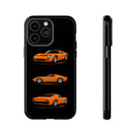 Orange Miura Classic Supercar Tough Phone Case - 3 View