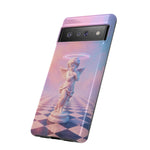 Praying Cherub Statue halo Vaporwave Aesthetic phone case