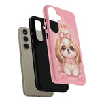 Shih Tzu Princess Kawaii Chibi Puppy Pet Dog Art Tough Phone Case