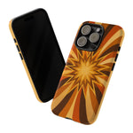 Gold Starburst 70s Retro Art Tough Phone Case