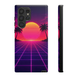 Classic Grid Sunset Vaporwave Art Tough Phone Case