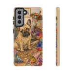 Guilty French Bulldog Phone Case, Confetti Watercolor Cover