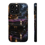 67 GTO Phone Case Purple, Rainy City Night Muscle Car Tough Cover
