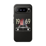 1969 Camaro SS American Flag Tough Phone Case Cover Gift Art