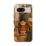 Corgi Royal Guard phone case | Cute British corgi soldier illustration