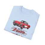 Red 1960 Corvette Convertible T-Shirt | Retro Classic Car Illustration