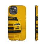 Yellow Skyline Phone Case, R34 GTR 90s JDM Legend Tough Cover for Men Gift