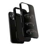 Black 300ZX Sports Car Tough Phone Case - Multi View