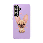 French Bulldog Bat Ears Kawaii Pet Dog Art Tough Phone Case