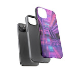 Empty Mall Escalator Vaporwave Art Tough Phone Case