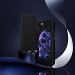 Holographic Skull Phone Case, Shattered Glass Iridescent Cover