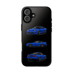 Blue 180SX JDM Sports Car Phone Case Tough Multi View