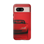 Red Miata Phone Case, NA MX5 90s JDM Roadster Tough Cover