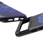 Neon Blue Tiger phone case | tough protective cover