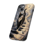 Piano Cat walking on keys Tough Case | Phone cover, musical cat art