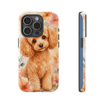 Miniature Poodle Whimsical Watercolor Art Tough Phone Case