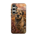 Border Terrier Earthy Watercolor Art Tough Phone Case