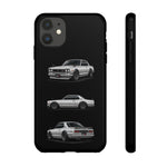 Silver Hakosuka Skyline Classic Sports Car Tough Phone Case for JDM Fans