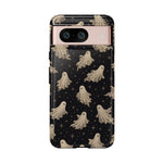 Vintage Ghost Pattern phone case | Halloween spooky stars design