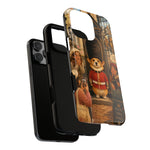 Corgi Royal Guard phone case | Cute British corgi soldier illustration