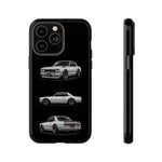 Silver Hakosuka Skyline Classic Sports Car Tough Phone Case for JDM Fans