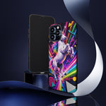 Neon Retro Rainbow Unicorn Phone Case | Tough Cases