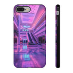 Empty Mall Escalator Vaporwave Art Tough Phone Case