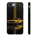 AAR Cuda Phone Case, Yellow 70 Muscle Car Stripe Studio Cover