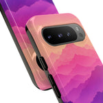 Pastel Mountain Haze Vaporwave Art Tough Phone Case