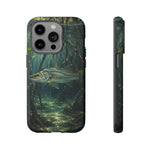Snook Phone Case, Mangrove Sunbeam Painterly Marine Art Cover, Gift