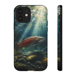 Salmon River Fishing Phone Case, Sunlit Current Cover