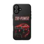 Tri-Power Classic Muscle Car GTO phone case | Retro Automotive Graphic