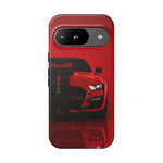 Red Mustang Art Phone Case, GT500 American Muscle Car Tough Cover