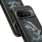 Tarpon Fishing Phone Case, Saltwater Portrait Black Cover, Gift