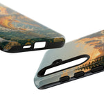 Leaping Golden Trout Lake Scene phone case | Tough Cover