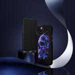 Holographic Skull Phone Case, Shattered Glass Iridescent Cover