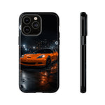 Orange C6 Neon Car Meet Tough Phone Case