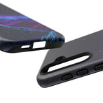 Retro Neon Mountains Phone Case | Vaporwave Galaxy Landscape